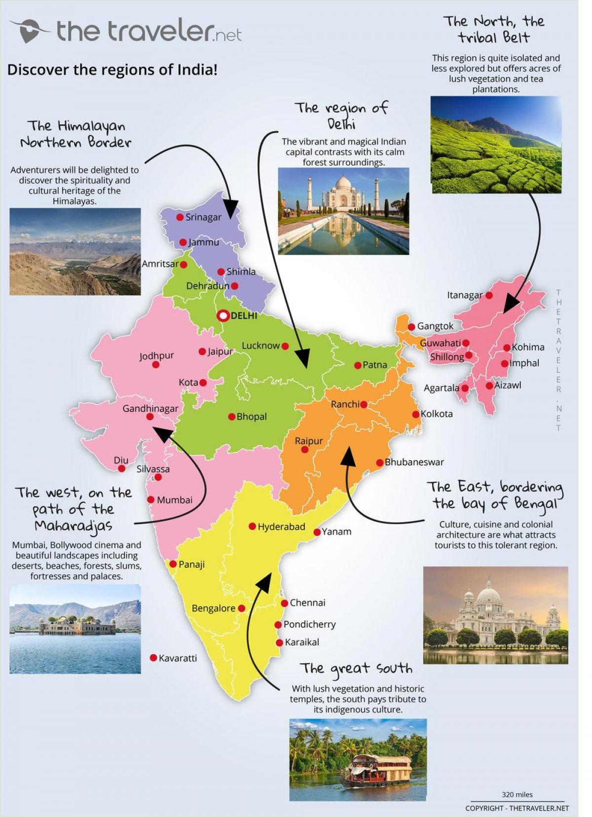 India travel map
