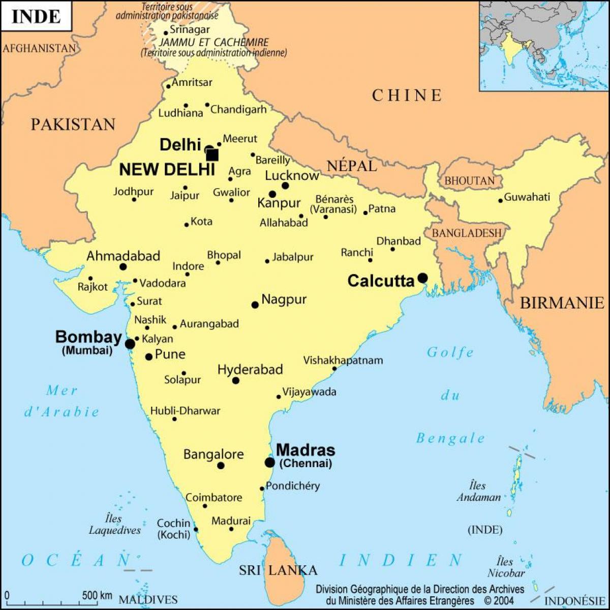 India city map